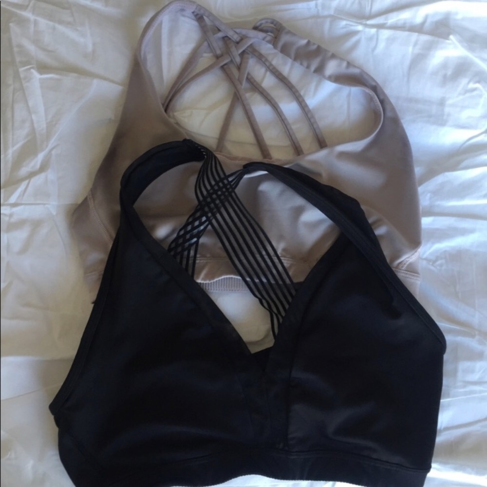 Two sports bras